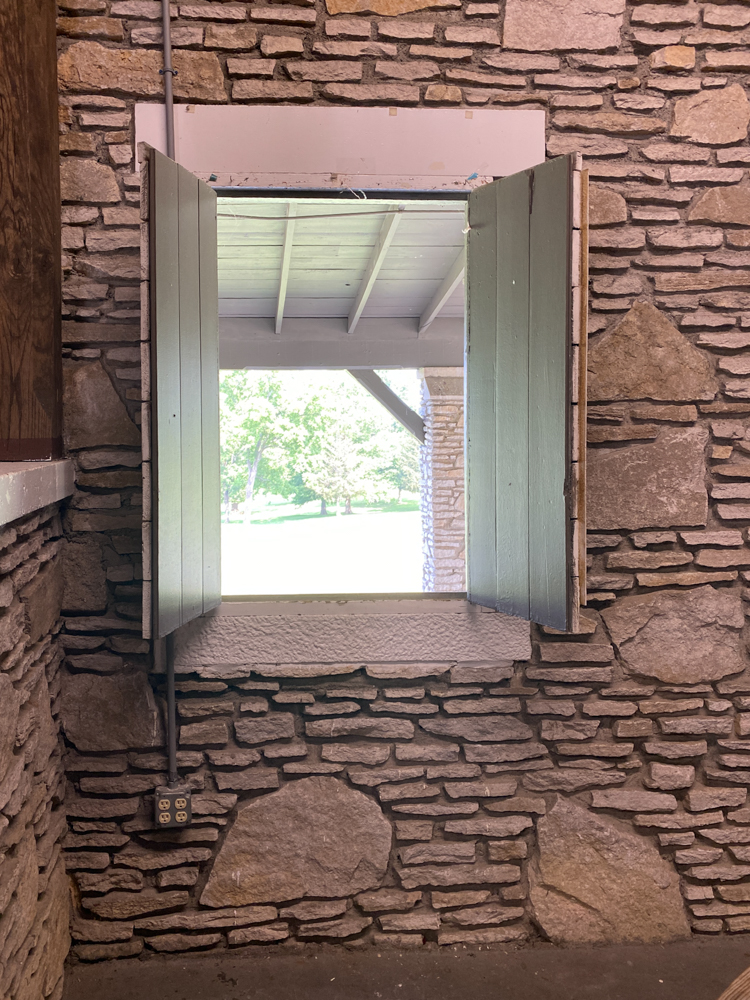 ​Otis Park Shelter House Window