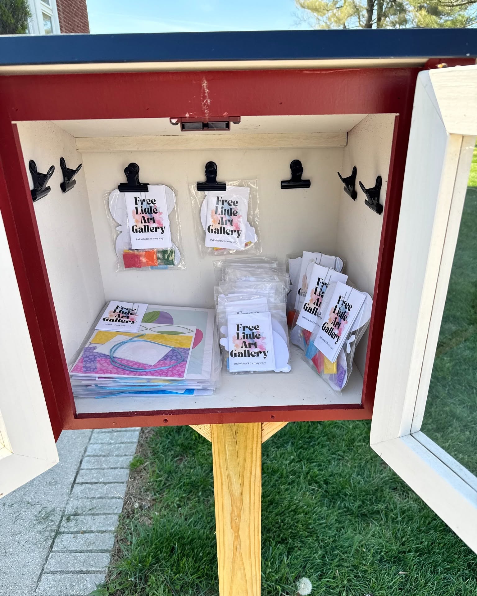 Free Little Art Gallery stocked with art kits